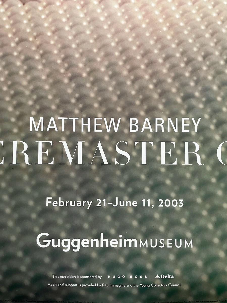 MATTHEW BARNEY - THE CREMASTER CYCLE - GUGGENHEIM MUSEUM 2003 | eBay