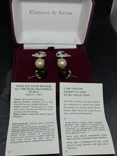 CAMROSE & KROSS JBK Interchangeable Faux Pearls Crystals Earring Set NWOT COA