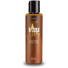 Sizzle Lips Warming Edible Gel 4.2oz - Salted Caramel