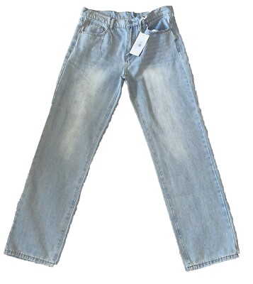 NWT- MNML Jeans Men 33 Straight Everyday Denim  Lt Blue Whisker M2022-D694 Distr