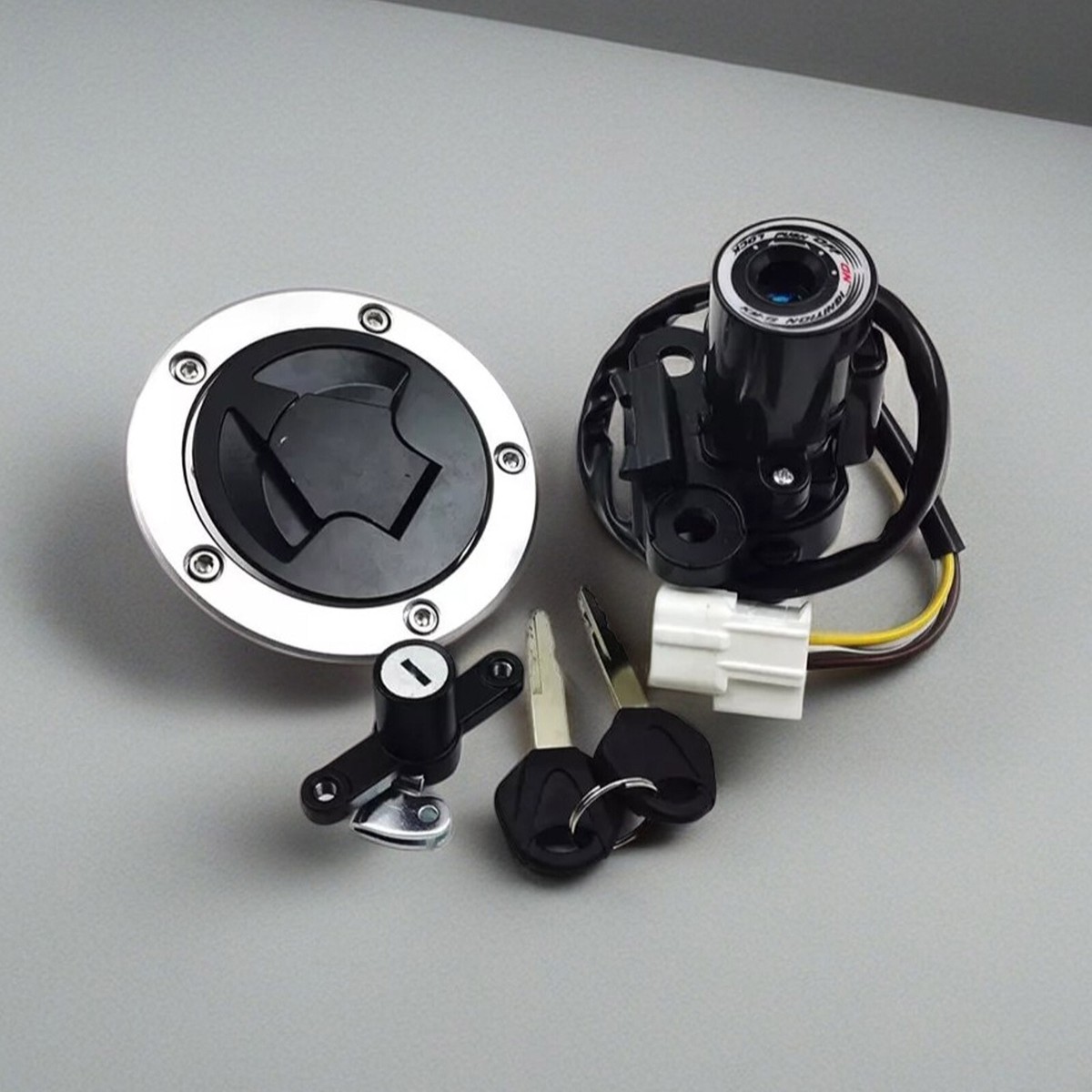 Ignition Switch Fuel Gas Cap Lock Set Fit For Kawasaki Ninja 650