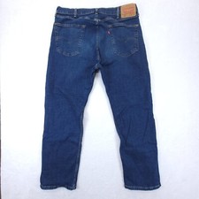 Levis 505 Jeans Mens 38x30 Blue Regular Fit Straight Leg
