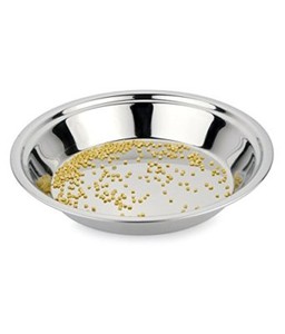Stainless Steel Flour Dough Kneading Plate Pie Pan 10 Inches Indian Paraat Ebay