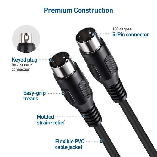 3M MIDI KABEL ANSCHLUSSKABEL FÜR ROLAND SP-1000 SAMPLER - Bild 3 von 4