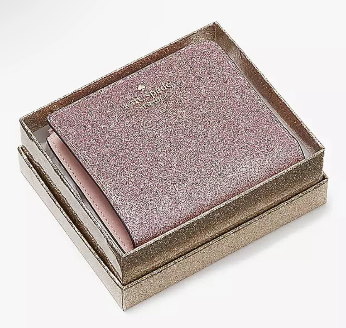 Kate spade shop glitter wallet pink