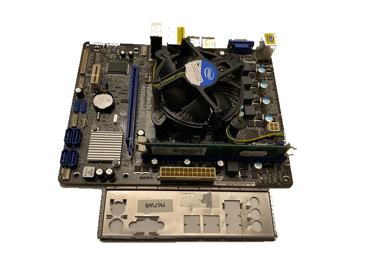 ASRock H61M VS 1155 Pin DDR3 H61 Motherboard i3 2100 processor