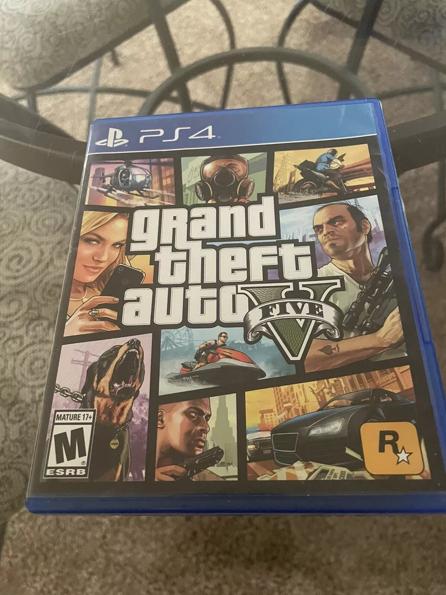 Replacement Case (NO GAME) GRAND THEFT AUTO V GTA V PlayStation 4 PS4 Box