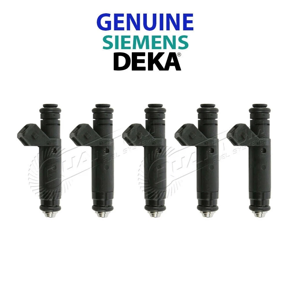 GENUINE SIEMENS DEKA 60LB 630cc Fuel Injectors Volvo 850 S60R Etc EV1 Qty 5