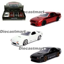 Jada 1:24 JDM Tuners 1985 MAZDA RX-7 FC Glossy Black/White /Red Diecast Model