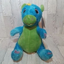 2019 MVP Winkeez Wink-e-pedia Dragon Blue Green Wings Purple Stuffed Animal 9"