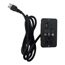 Power Recliner Lift Chair Single Outlet Recessed Power Strip Model HX66P2UR