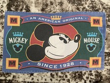 Vintage Mickey Mouse American Original Pillowcase Disney Disneyland 70s 80s 90s