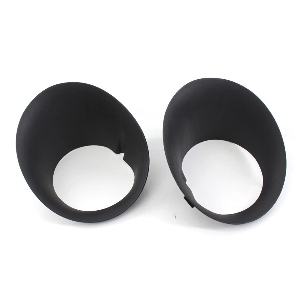 Black Replacement Fog Light Lamp Trim Cover Bezel L+R for 02-08 Dodge Ram Truck - Image 2 of 4