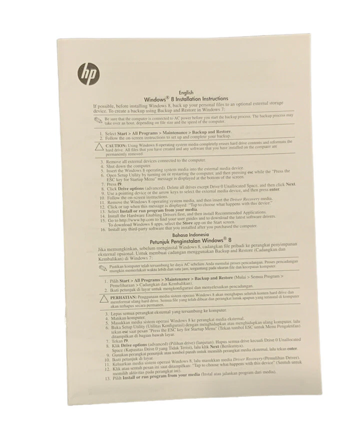 HP Buisness Notebook Accessories Setup Instalation Instructions Manuels - Image 4 of 4