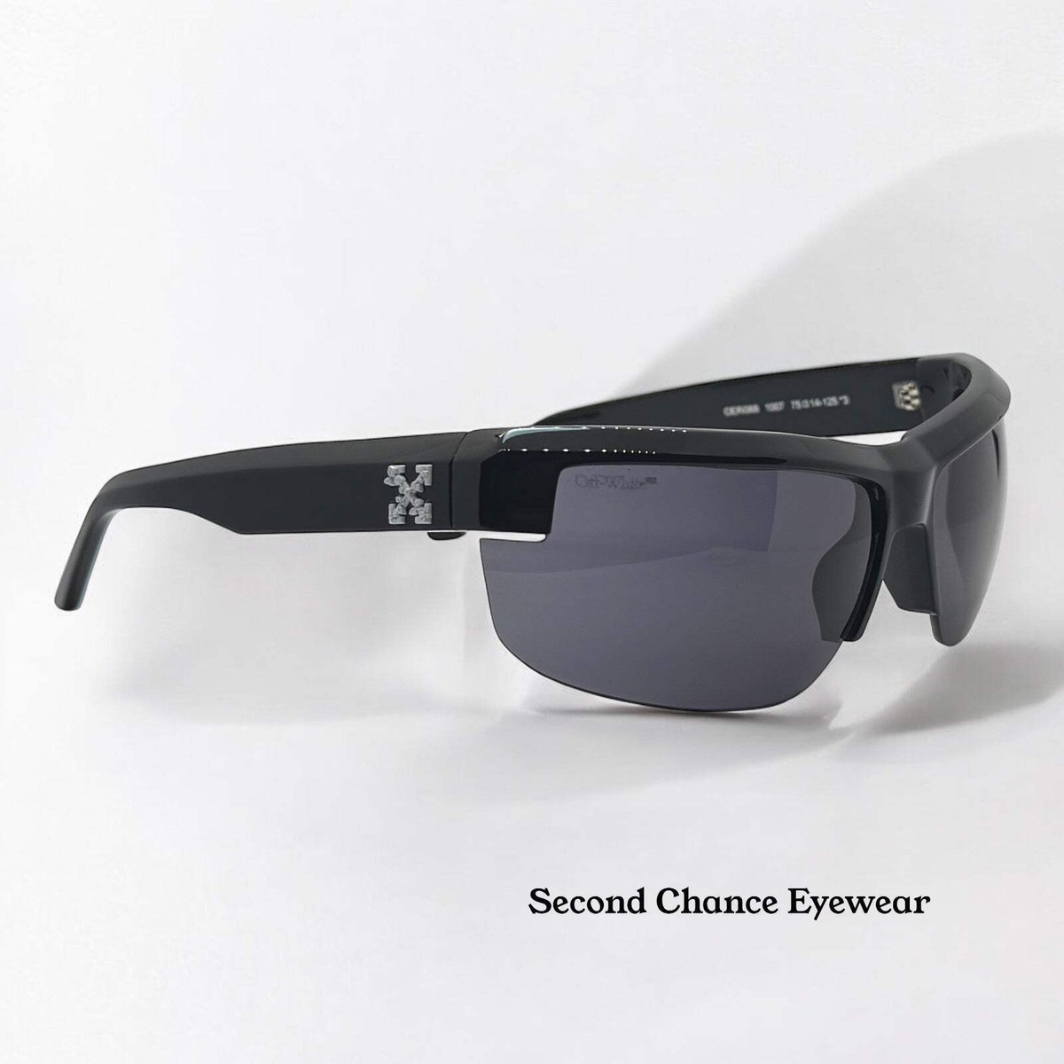 Vintage OFF-WHITE OER/1068 1007 Wrap-Around Sunglasses-BNIB-Full