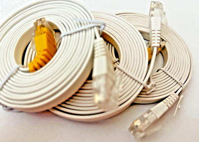 LAN Kabel 1m flach Cat5e Ethernet Netzwerkkabel RJ45 Patchkabel ultraflach