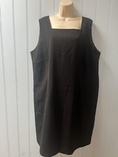 Positive Attitude Black Back Zip Black Maxi Dress Plus Size 20 (Dress Only)