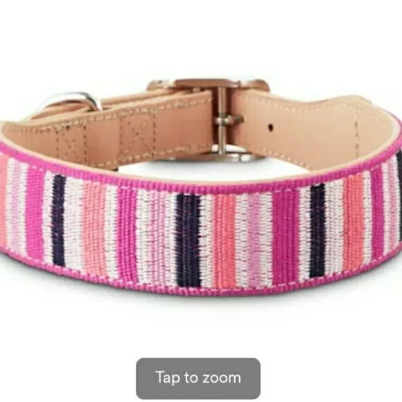 Bond & co rolled leather hotsell dog collar