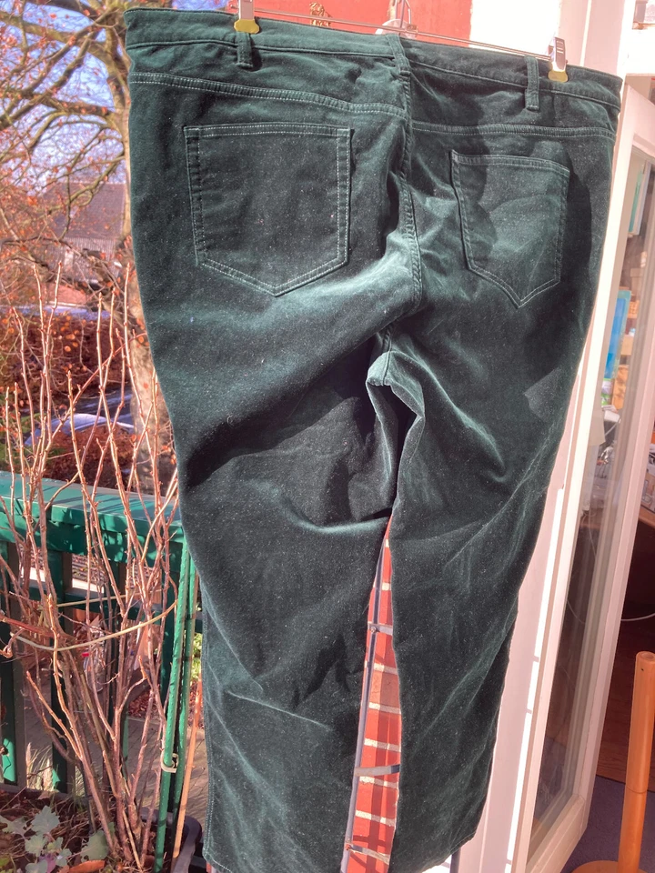 Lands End wunderschön grüner  Samt  high waist slim fit legs  GR.58 NEU - Bild 2 von 4