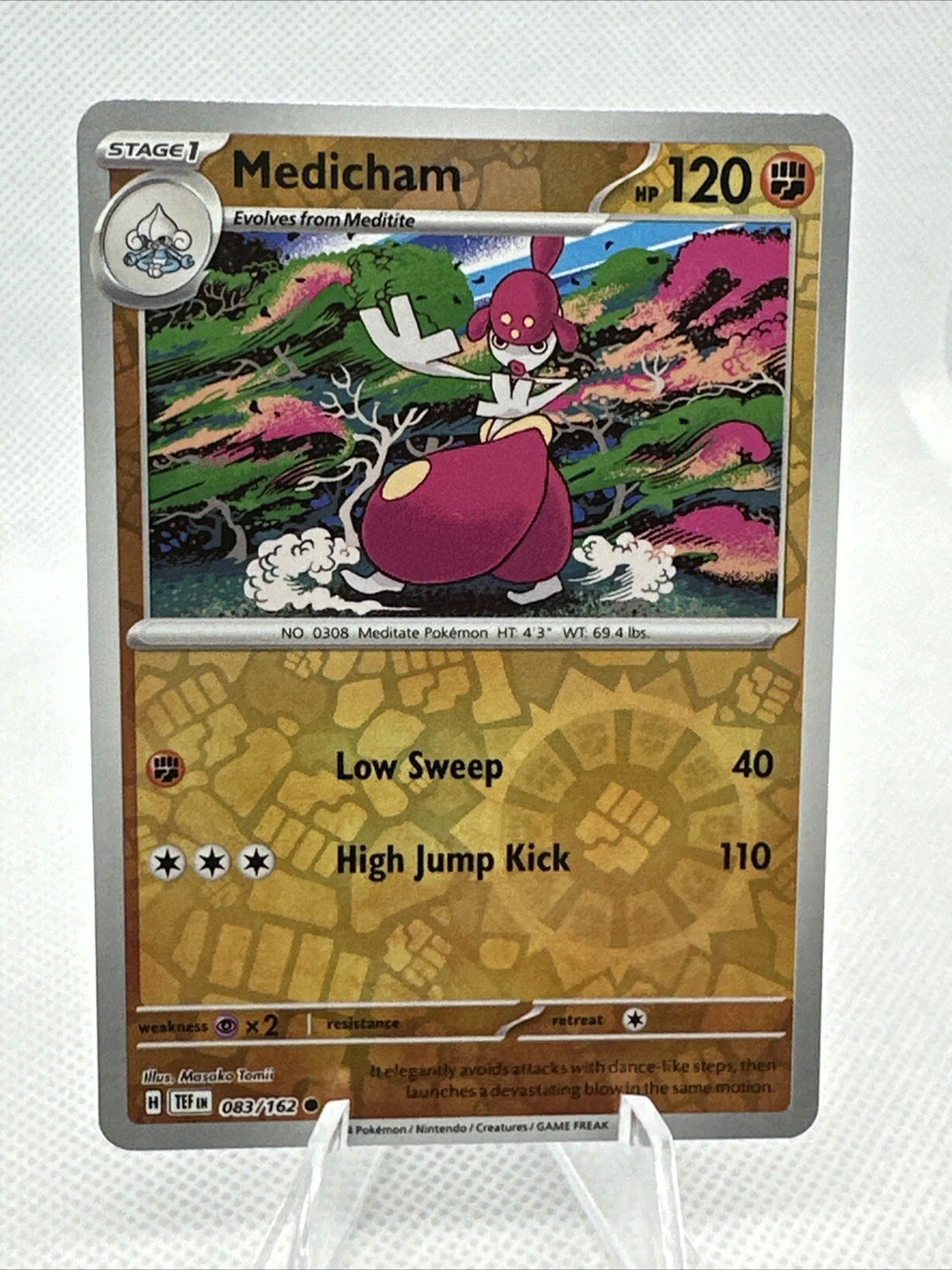Medicham #83/162 SV Temporal Forces 2024 Pokemon Reverse Holo