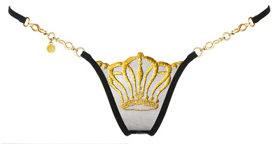 LUCKY CHEEKS Luxury String QUEEN OF LOVE Black Edition