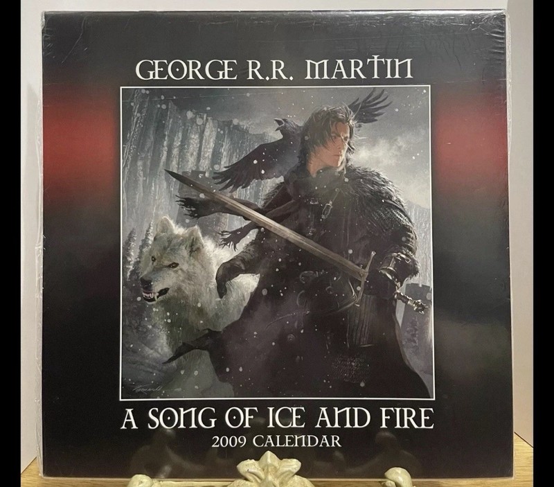 ASOIAF 2009 Calendar Exclusuve ( A Song If Ice And Fire-game Of Thrones)rare!