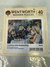 Wentworth Wooden Puzzle "Luncheon Of The Boating Party” Renoir, 40 Pieces, New