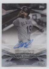 2018 Topps Clearly Authentic Award Winners Black 72/75 Charlie Blackmon Auto 0r4