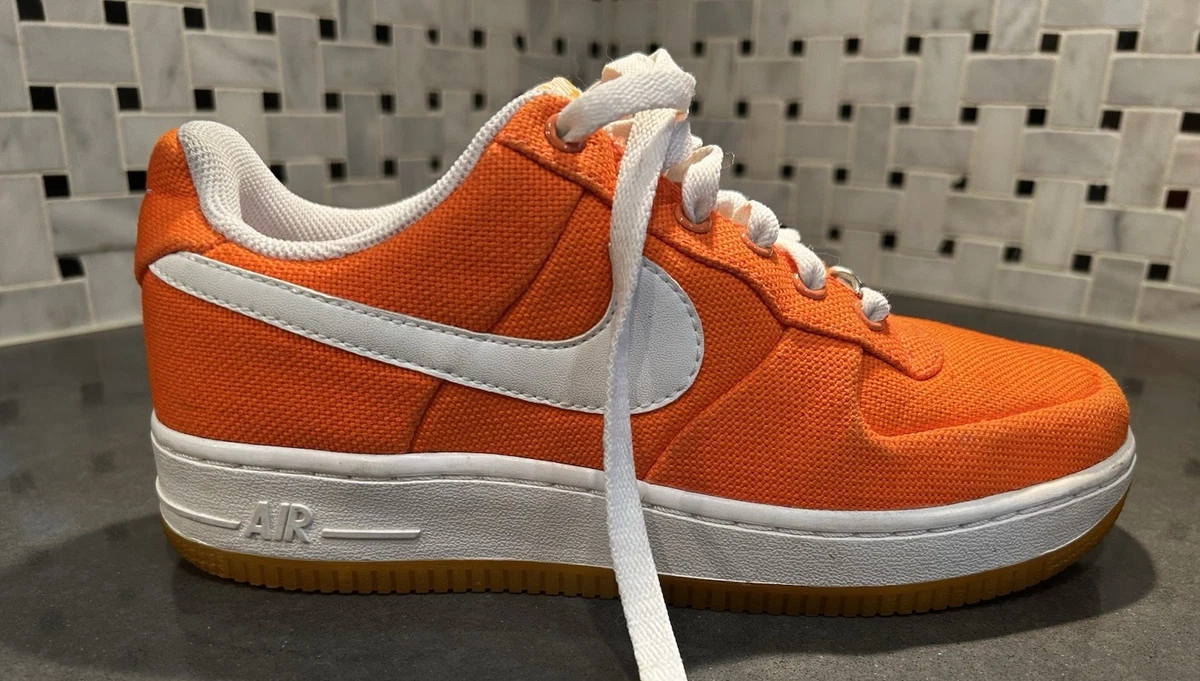 Nike Air Force 1 Canvas Low Orange W for sale | eBay
