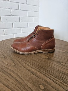 Derbys Viberg 2020 Taille 9.5 US En Cuir Navy Huilé, Semelle Dainite - Neuf Rare !