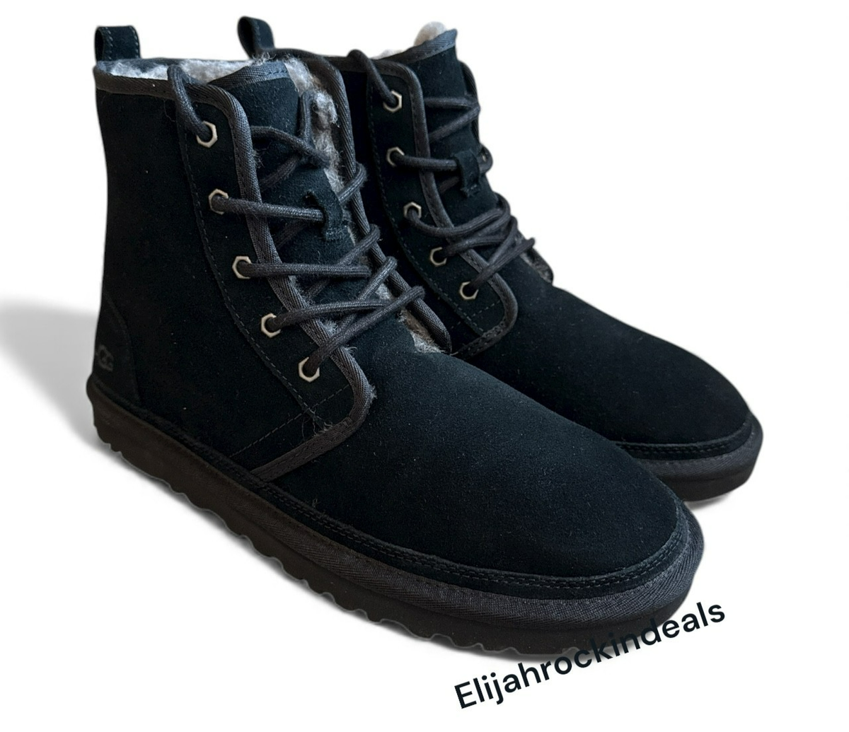 NEW MENS UGG HARKLEY BLACK SUEDE CHUKKA BOOTS US SIZE 10, 12  display picture 2