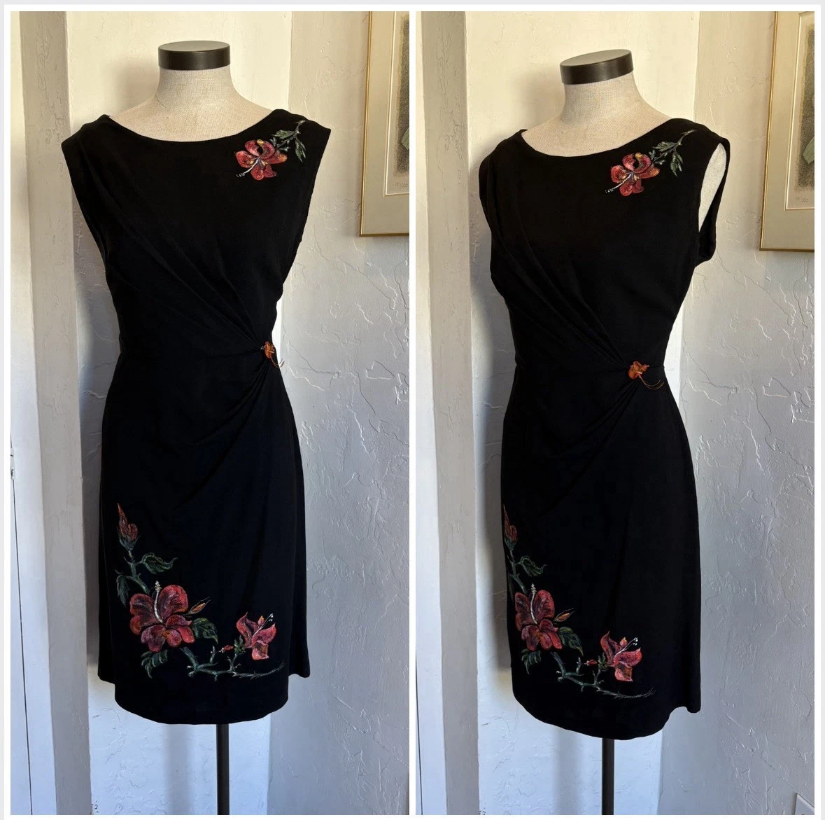 ebay retro dresses Classical Vintage Retro Dresses - Beautiful Floral 1950s 1960s Polka Party Dress