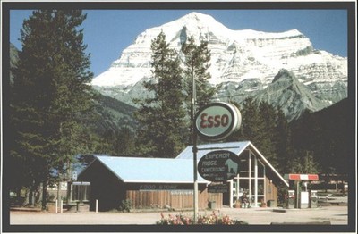Mount Robson BC Postkarte 1996 Esso Emperor Ridge Campground Canadian Rockies