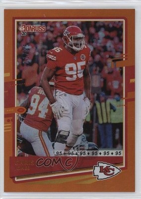 2020 Panini Donruss Jersey Number 21/95 Chris Jones #6 4f5