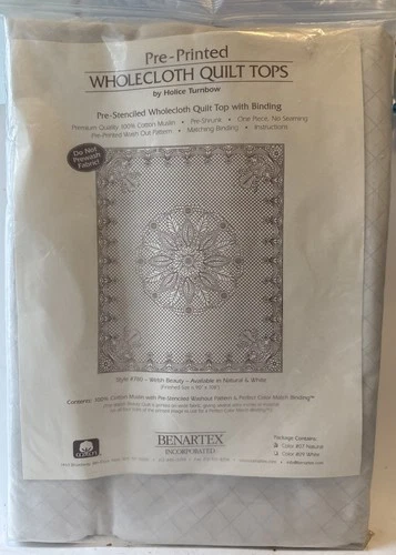 NIP Benartex Pre-Printed Wholecloth Quilt Top style 780 Welsh Beauty New Sealed