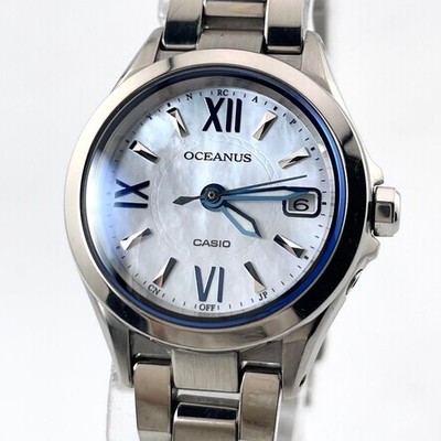 CASIO OCEANUS OCW-70 Silver Watch From Japan
