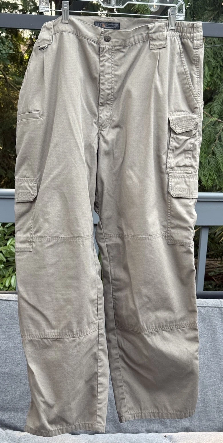2 Pairs Men’s 5.11 Tactical Cargo Pants Beige Tan 42x30