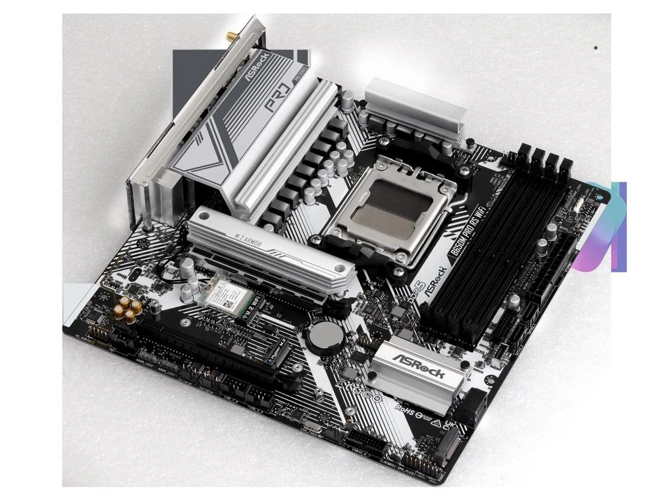 ASRock B650M Pro RS WiFi AM5 AMD B650 Micro ATX Motherboard - Image 4 of 4