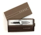 Cross Calais Chrome Trim Black Ballpoint Pen AT0112-2