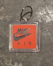 Vintage Original 90s Nike Air Orange Hang Tag Keychains New Old Stock Rare