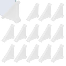 68x10 mm Plastic Triangle Corner Protector, 60 Pcs Glass Corner Protectors White