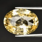 ?Big 14.53ct 18.2x13.7mm Oval Natural Yellow Grossular Garnet - Africa Gemstone