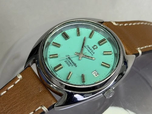 Vintage OMEGA seamaster cosmic  2000 Automatic Watch green Dial Working Order