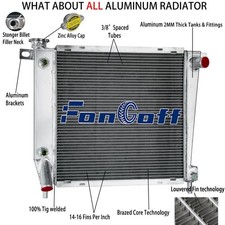 2Rows Aluminum Radiator For 1985-94 FORD Explorer Ranger Mazda B4000 3.0 4.0L V6