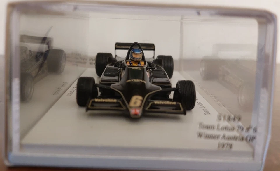 Spark 1:43 Lotus 79 n°6 Winner Austria GP 1978 Ronnie Peterson Decal JPS S1849 - Immagine 3 di 4
