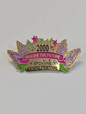 Spokane Lilac Festival 2000 Lapel Pin Imagine the Future