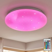 Deckenlampe Deckenleuchte Wohnzimmerlampe Fernbedienung Sternen Effekt Rgb Led