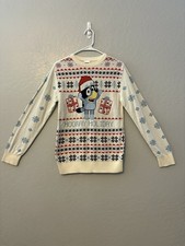 Bluey hooray holiday christmas holiday sweater kids size xl