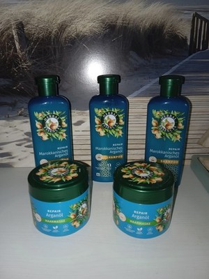 3 x Herbal Essences Repair Shampoo m Argenöl 350ml 2 x Maske Repair Arganöl  Neu
