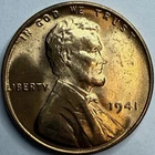 1941 Uncirculated Lincoln Wheat Cent Exact Coin Imaged #LWC1966